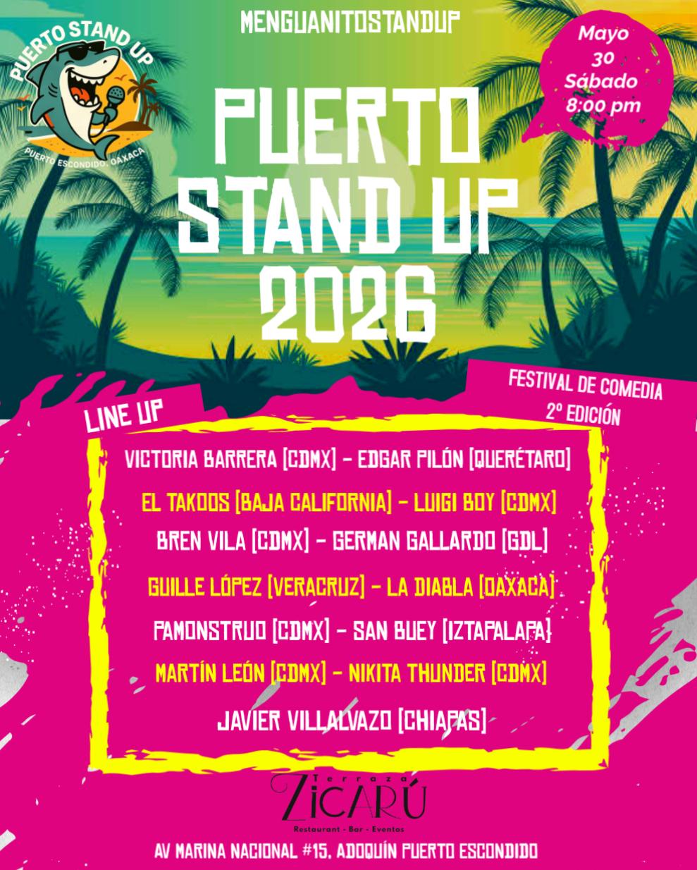 Poster del festival Menguanitos Stand Up